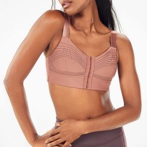 COPY - Fabletics Ines Low Impact Sports Bra Size L NWOT Mesa Rose/Espresso